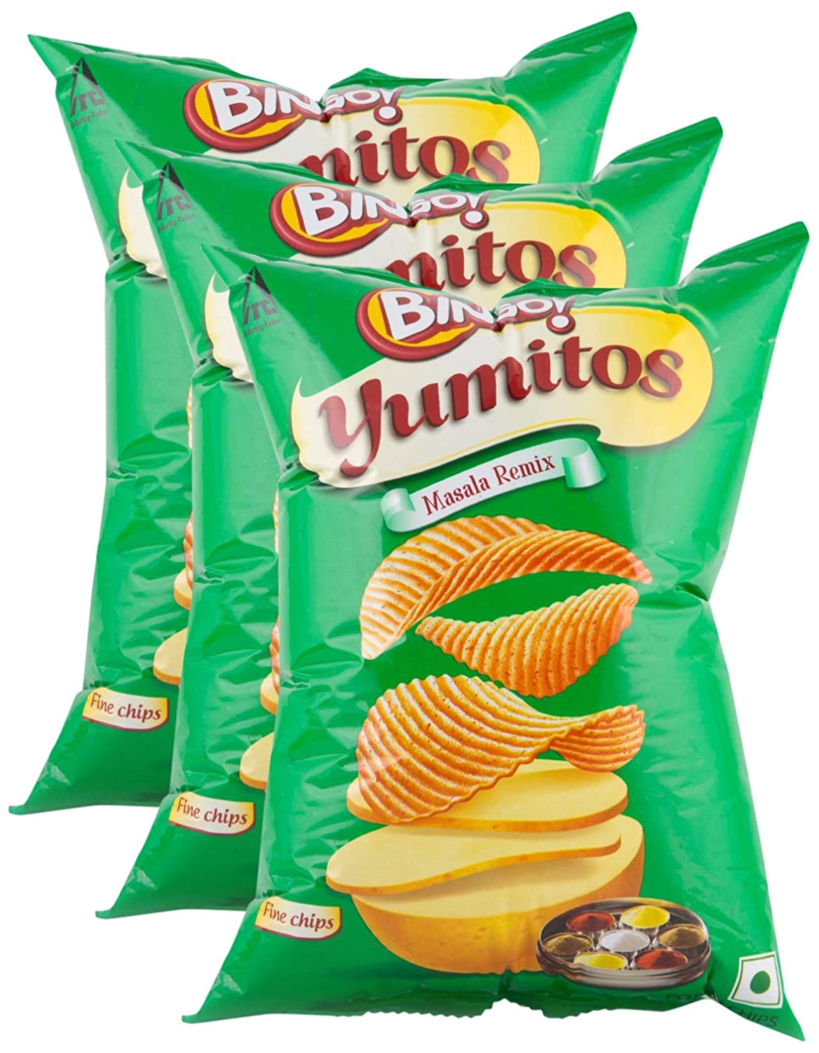 Bingo Yumitos Masala Remix Chips - Pack of 3